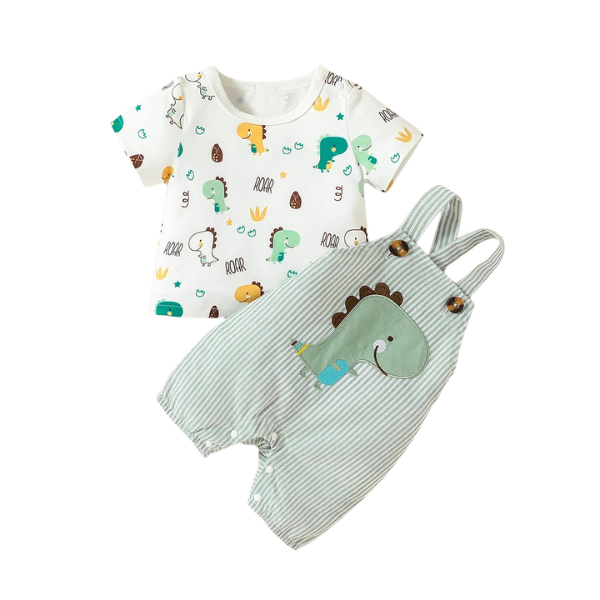 Conjunto Suspensório e Blusa