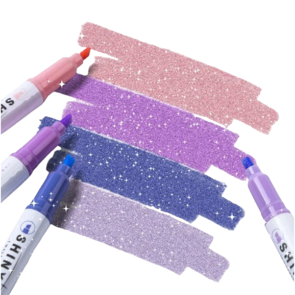 Caneta Marcadora com Glitter