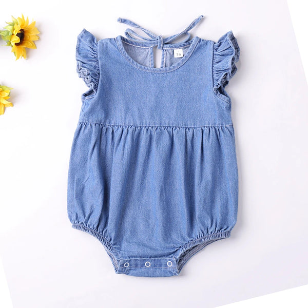 Body de Algodão Estilo Jeans